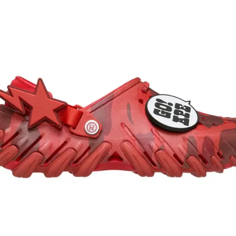 [BUNJANG] BAPE Crocs Red Size 250 / 베이프 크록스 레드 [250]