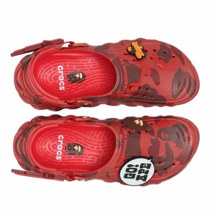 [BUNJANG] BAPE Crocs Red Size 250 / 베이프 크록스 레드 [250]