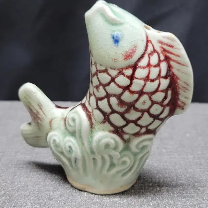 [BUNJANG] White Porcelain Fish Inkstone / 백자 물고기 연적