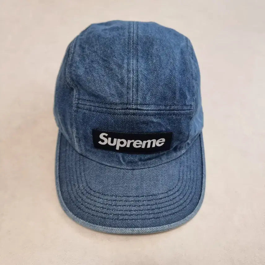 [BUNJANG] Supreme Denim Box Logo Camp Cap / 슈프림캠프캡 박스로고 데님 모자
