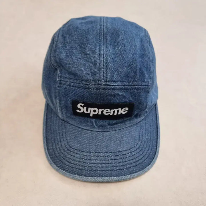 [BUNJANG] Supreme Denim Box Logo Camp Cap / 슈프림캠프캡 박스로고 데님 모자