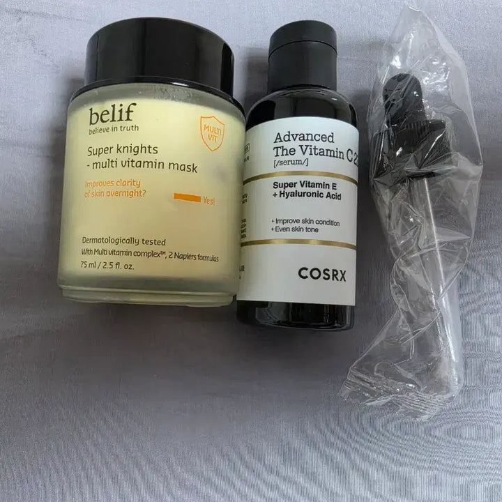 [BUNJANG] COSRX Vitamin C 23 Serum &amp; Belif Multi Vitamin Mask Bundle Set / 일괄)) 코스알엑스 비타민c 23세럼 &amp; 빌리프 비타민 마스크
