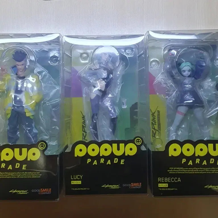 [BUNJANG] Good Smile Company Cyberpunk: Edgerunners Pop Up Parade Figure 3종 Bundle Set (David, Lucy, Rebecca) - Sealed / [미개봉] 사이버펑크 엣지러너 굿스마일 팝업퍼레이드 피규어 3종 일괄