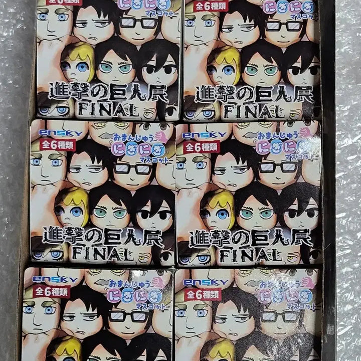 [BUNJANG] Attack on Titan Manju 6종 Full Box Set (Erwin, Levi, Hange, Eren, Mikasa, Armin) / 진격의 거인 만쥬 6종 풀박스 엘빈 리바이 한지 에렌 미카사 아르민