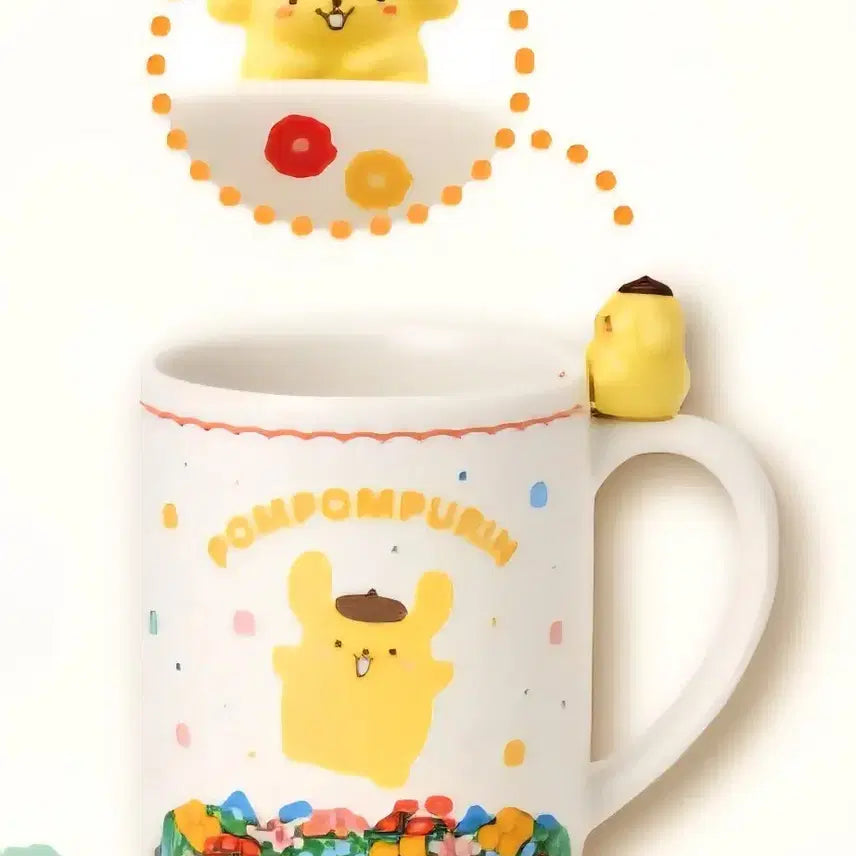 [BUNJANG] Sanrio Ichiban Kuji Pompompurin Figure Mug Cup / 산리오 아타리쿠지 폼폼푸린 피규어 머그컵
