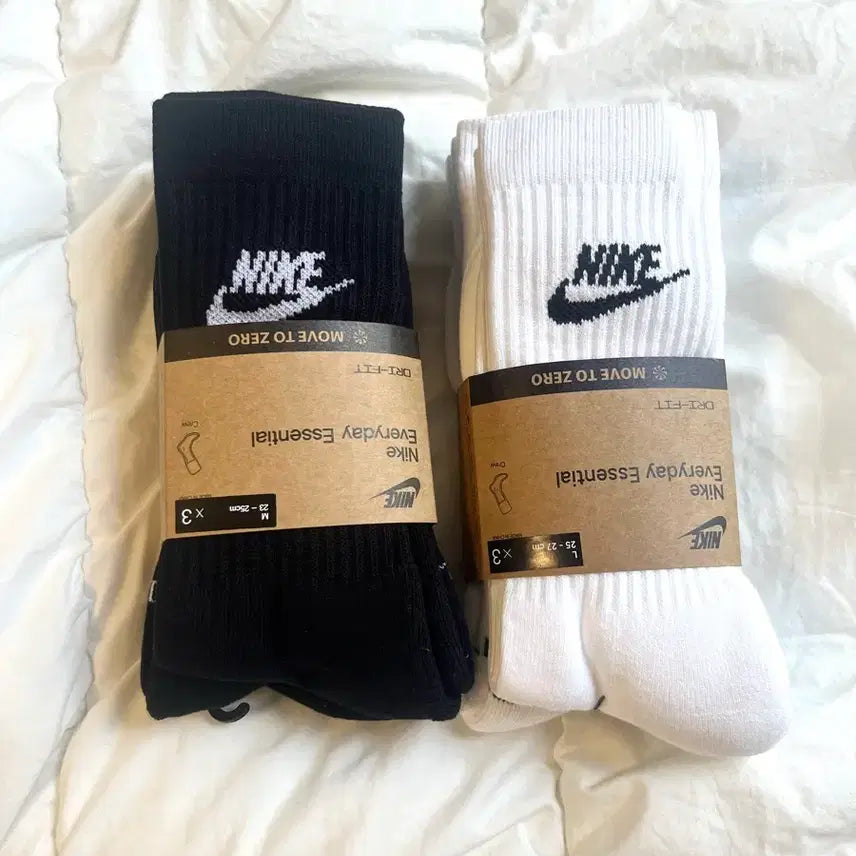 [BUNJANG] Nike Authentic 3-Pair Crew Sock Set / 매장판 정품 나이키 남녀 양말 3켤레 1세트