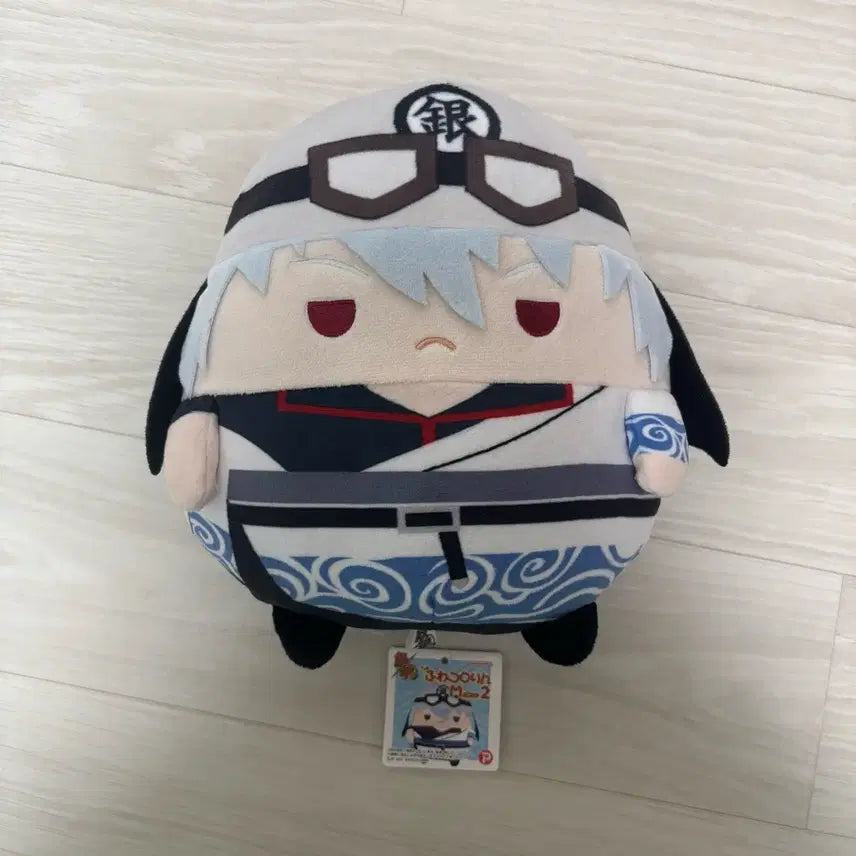 [BUNJANG] Gintama Gintoki Fuwa Kororin Helmet Plush M Size / 은혼 긴토키 후와코로링 헬멧 인형 M사이즈