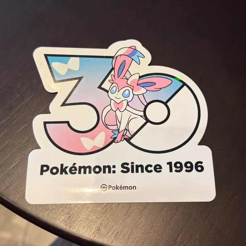 [BUNJANG] Pokemon 30th Anniversary Nymphia Logo Sticker / 포켓몬 30주년 로고스티커 님피아