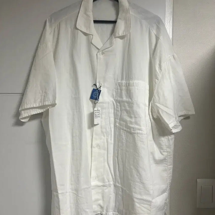 [BUNJANG] Porter Classic White Linen Short Sleeve Shirt / 포터클래식 화이트 린넨 반팔 셔츠 (새상품)