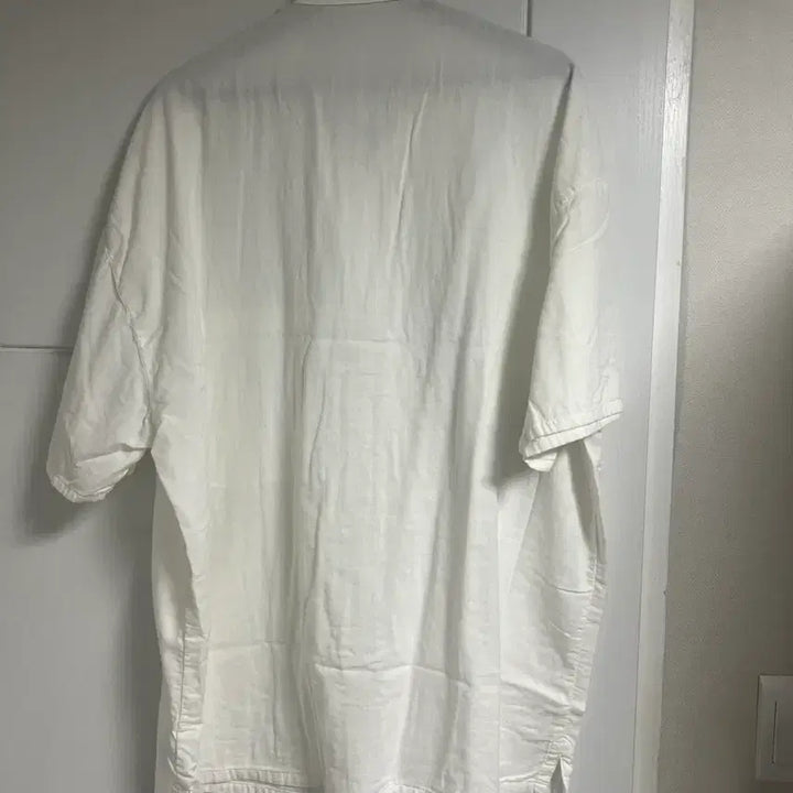 [BUNJANG] Porter Classic White Linen Short Sleeve Shirt / 포터클래식 화이트 린넨 반팔 셔츠 (새상품)