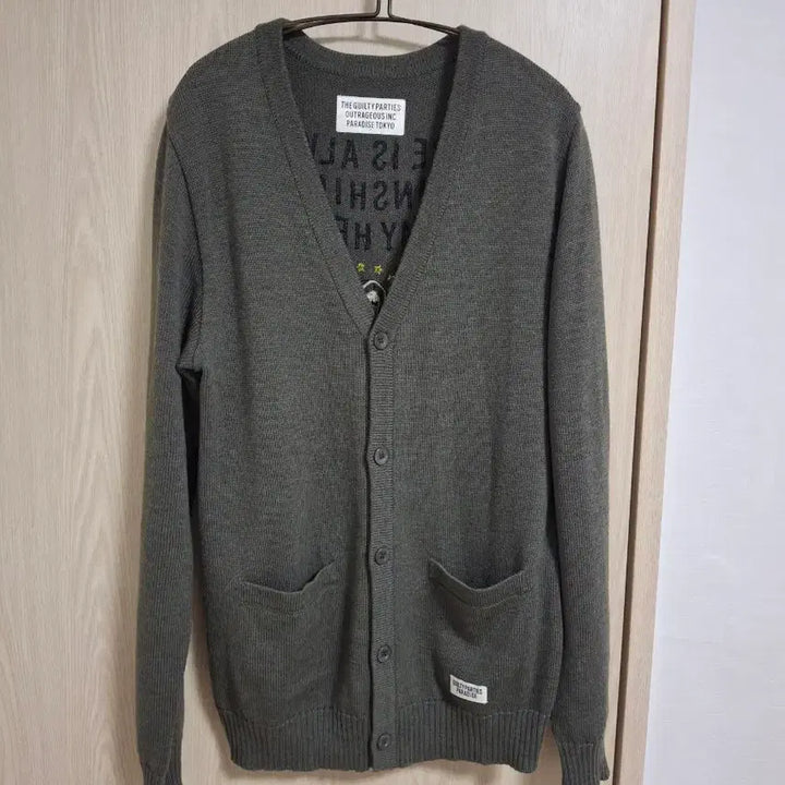 [BUNJANG] WACKO MARIA 16ss Embroidered Wool Cardigan L / 16ss WACKO MARIA 자수 울 가디건 L
