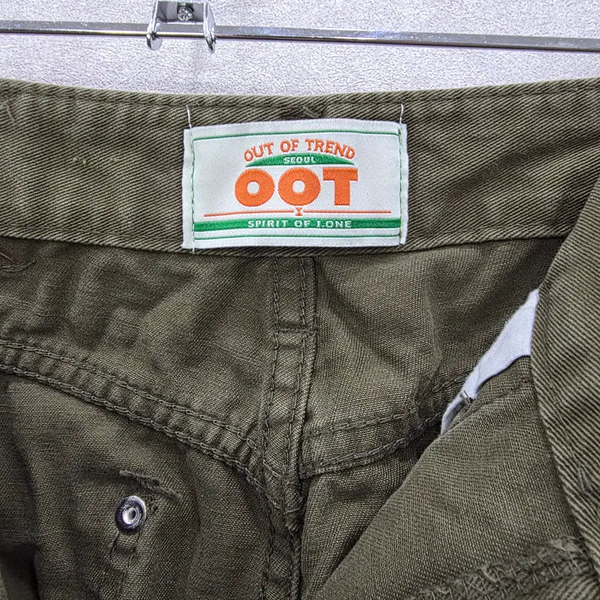 [BUNJANG] OOT Khaki Pleated Mini Skirt / OOT 카키 플리츠 스커트 아웃오브트렌드