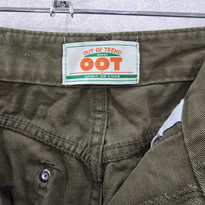 [BUNJANG] OOT Khaki Pleated Mini Skirt / OOT 카키 플리츠 스커트 아웃오브트렌드