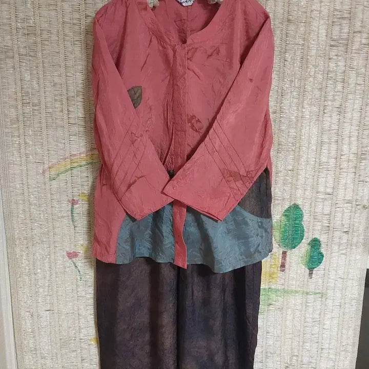 [BUNJANG] 100% Korean Rayon Top and Bottom Set / 국산 인견100% 스타일 상하의 세트