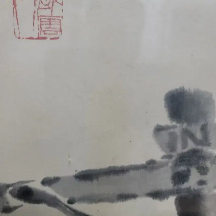[BUNJANG] Park Chun-Mook 1980 Ink Wash Painting Jesus / 1980년 소재 박춘묵선생 예수 수묵화 그림