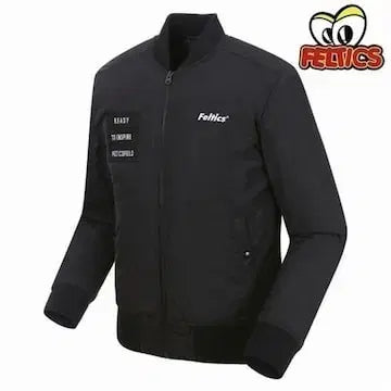 [BUNJANG] Feltix Simple Text Jumper Black M / 펠틱스 심플 텍스트 점퍼 블랙 M사이즈