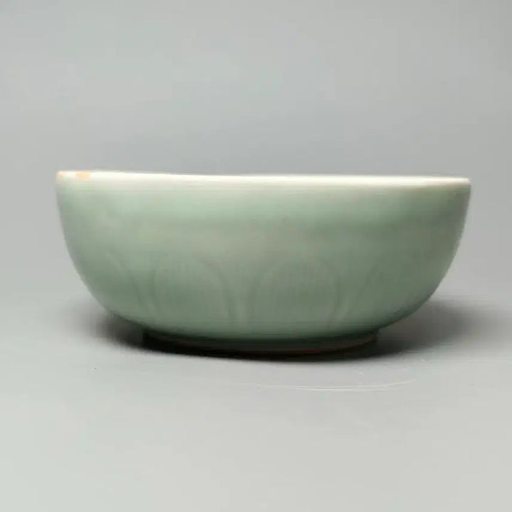 [BUNJANG] Chinese Qing Dynasty Celadon Porcelain Double-Gourd Vase with Lattice Carving / [진품] 청대 중기 분청유 투각 공명문 완 중국도자기 골동품 고미술품