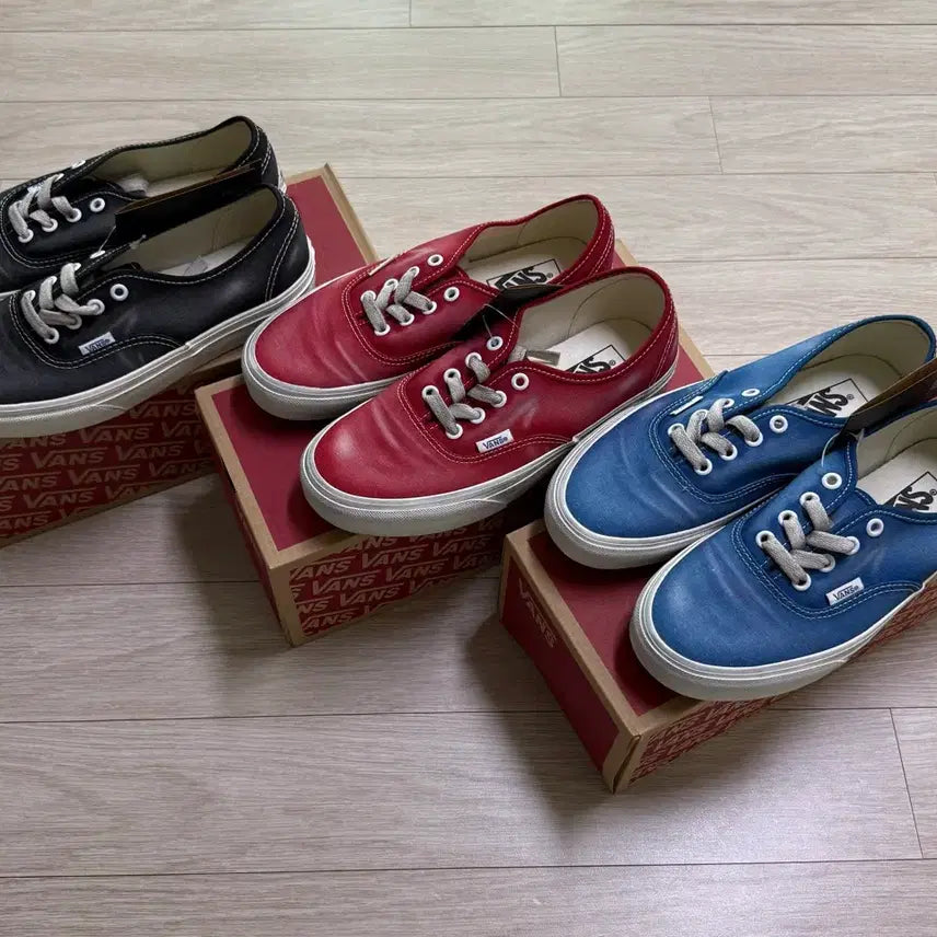[BUNJANG] Vans Authentic Wave Washed Bundle Set / 반스 어센틱 웨이브 워시드 3종 일괄 - 235 사이즈