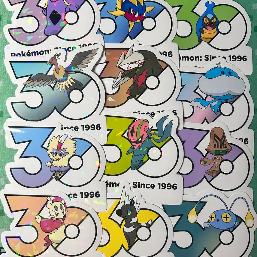 [BUNJANG] Pokemon 30th Anniversary Logo Stickers / 포켓몬 30주년 로고 스티커 판매/교환