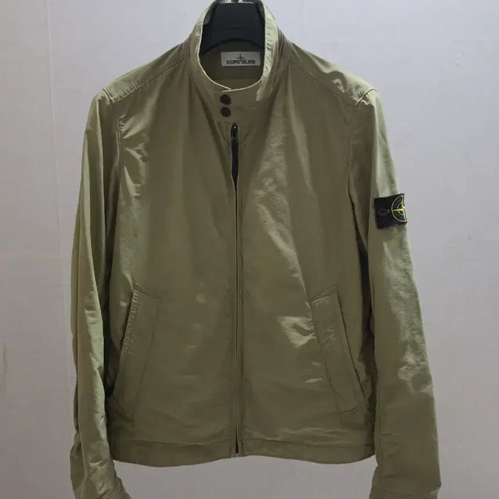 [BUNJANG] Stone Island Microplush Jacket Khaki Size L / (백화점정품) 스톤아일랜드 마이크로랩스 자켓