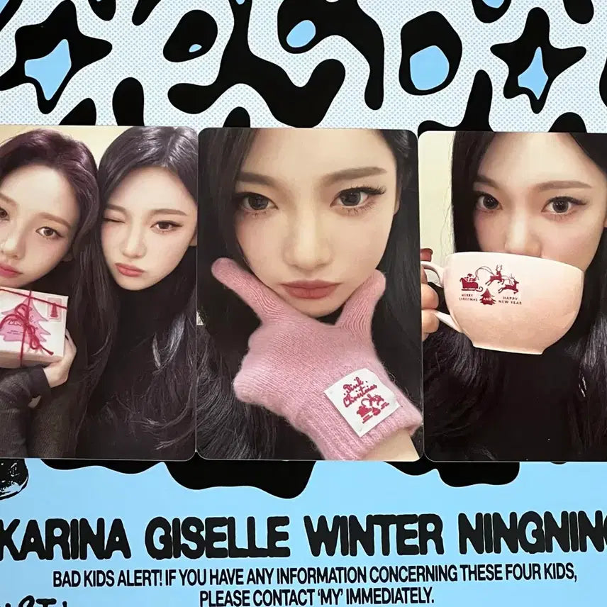 [BUNJANG] Aespa Ningning Karina Winter Giselle Photocard Bundle Set / 에스파 닝닝 카리나 포토카드 포카 3장일괄 양도해요 하자없음 윈터 지젤