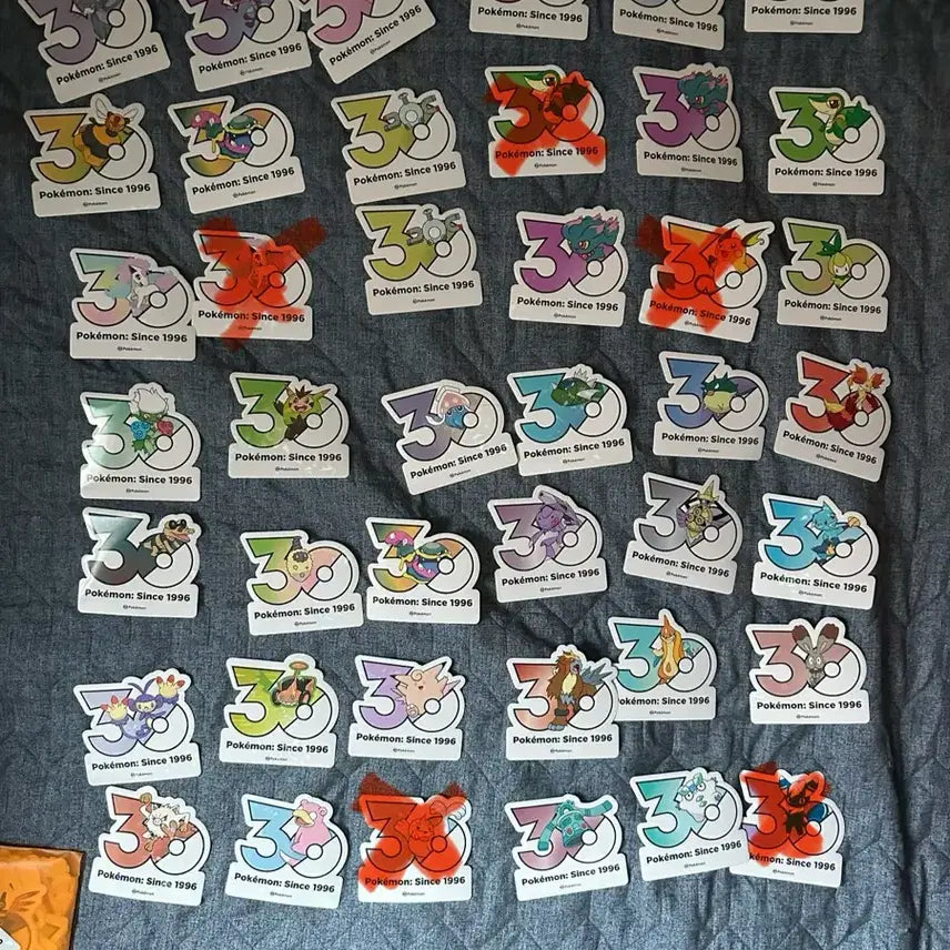 [BUNJANG] Pokemon 30th Anniversary Stickers / 포켓몬 30주년 기념 스티커 판매/교환