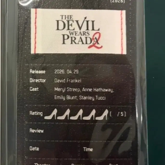 [BUNJANG] The Devil Wears Prada Megabox Original Ticket / 악마는프라다2 메가박스 오리지널티켓