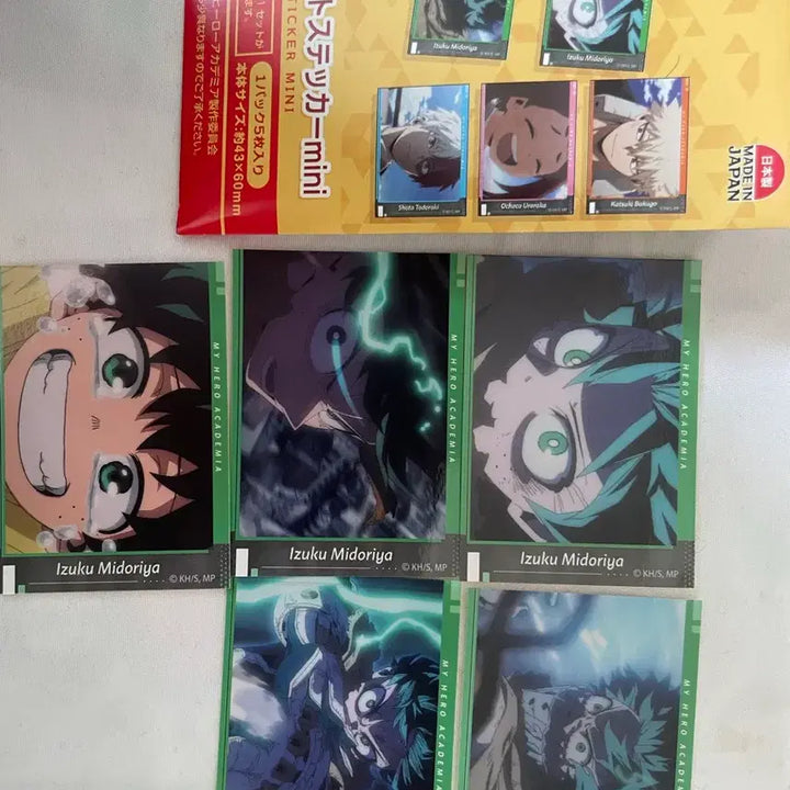 [BUNJANG] Izuku Midoriya Memory Cut Mini Sticker / 미도리야 이즈쿠 메모리컷 미니 스티커