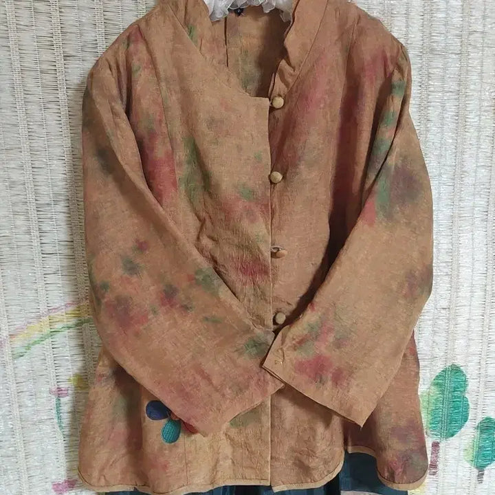 [BUNJANG] Natural Dyed Jacket and Skirt Set (Plus Size) / 천연염색 자켓 스커트 세트 빅사이즈