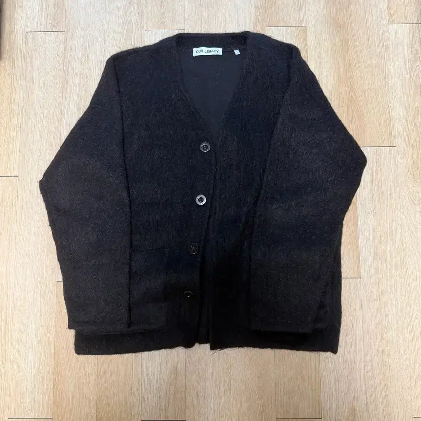 [BUNJANG] Our Legacy Black Mohair Cardigan / 아워레가시 블랙 모헤어 가디건 48