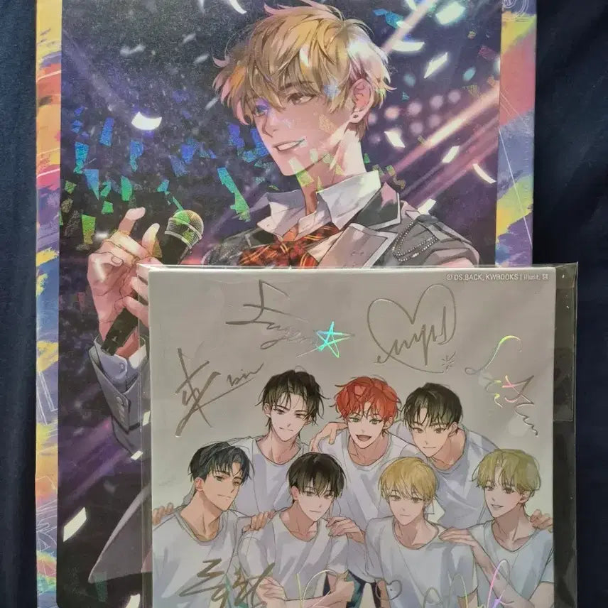 [BUNJANG] Debut or Die Volume 1 &amp; 2 Novel Set + Illustration Autograph Board / 데못죽 1, 2권 단행본 + 일러스트 사인보드