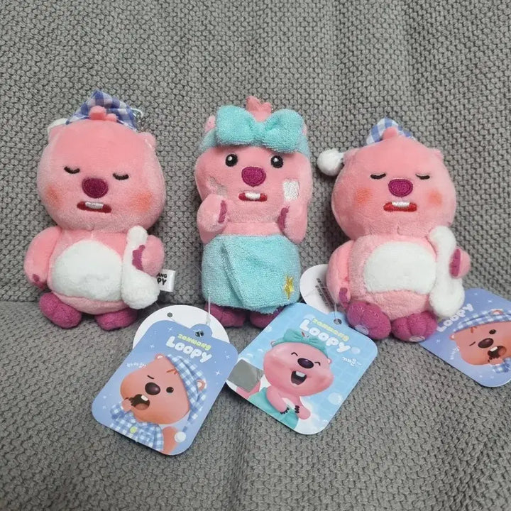 [BUNJANG] Janjjang Rupy Pajamas &amp; Shower Gown Doll Keyring / 파자마 샤워 잔망루피 인형키링