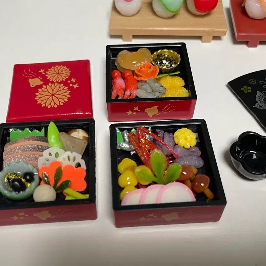 [BUNJANG] Japanese Miniature Lunch Box Sushi Food Gacha / 일식 미니어처 도시락 스시 초밥 식기류 핸드메이드 음식 가챠