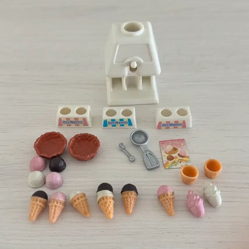 [BUNJANG] Sylvanian Families Ice Cream Miniature Set / 단종)올드)실바니안 아이스크림 미니어처 소품