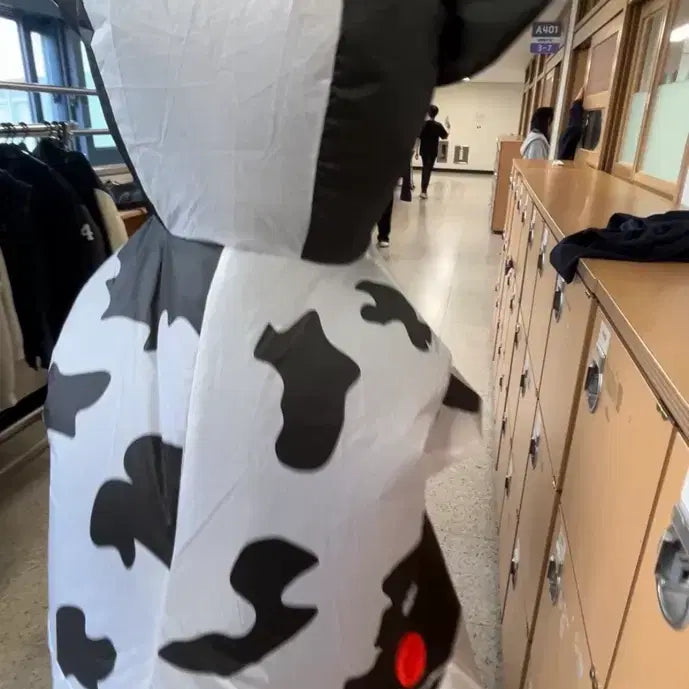 [BUNJANG] Halloween Cow Air Suit Costume / 할로윈 젖소 카우 에어슈트 인형탈