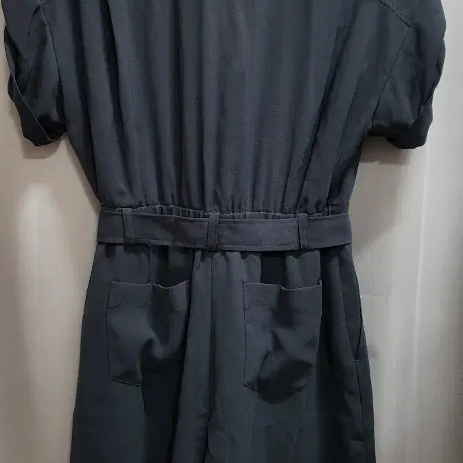 [BUNJANG] SOUP Dark Navy Short-Sleeve Jumpsuit Size 55 / SOUP 다크네이비 반팔  점프수트 55