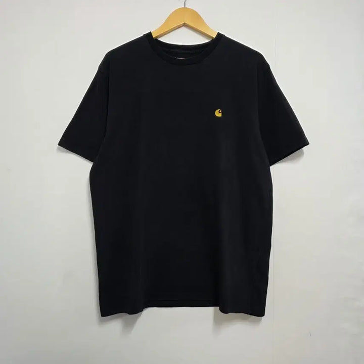 [BUNJANG] Carhartt WIP Chase Small Logo T-Shirt Black / L) 칼하트 WIP 체이스 스몰로고 반팔티 블랙