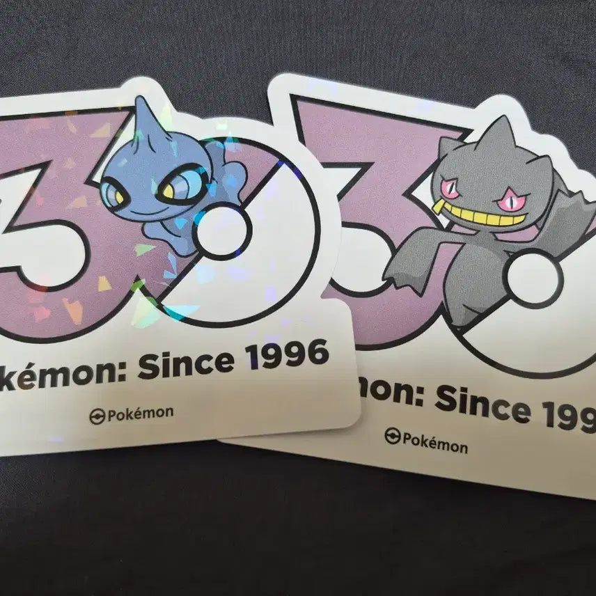 [BUNJANG] Pokemon 30th Anniversary Logo Sticker Darkrai Set / 포켓몬 30주년 로고 스티커 어둠대신 다크펫 세트