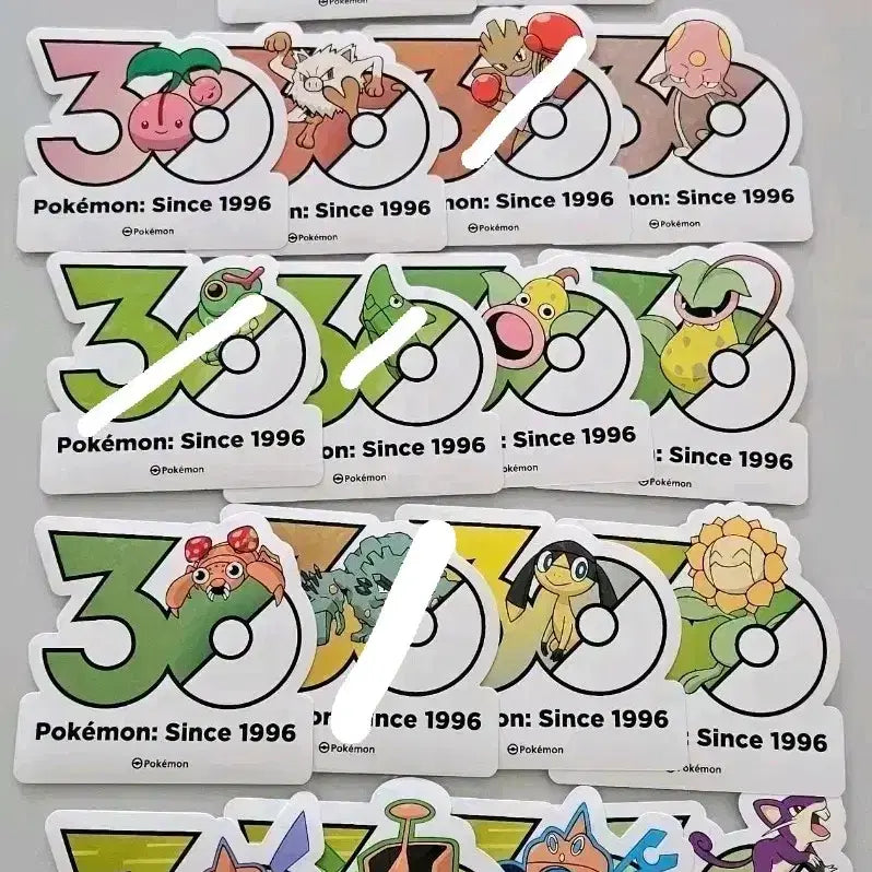 [BUNJANG] Pokemon 30th Anniversary Sticker Set / 포켓몬 30주년 스티커