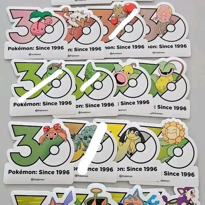 [BUNJANG] Pokemon 30th Anniversary Sticker Set / 포켓몬 30주년 스티커