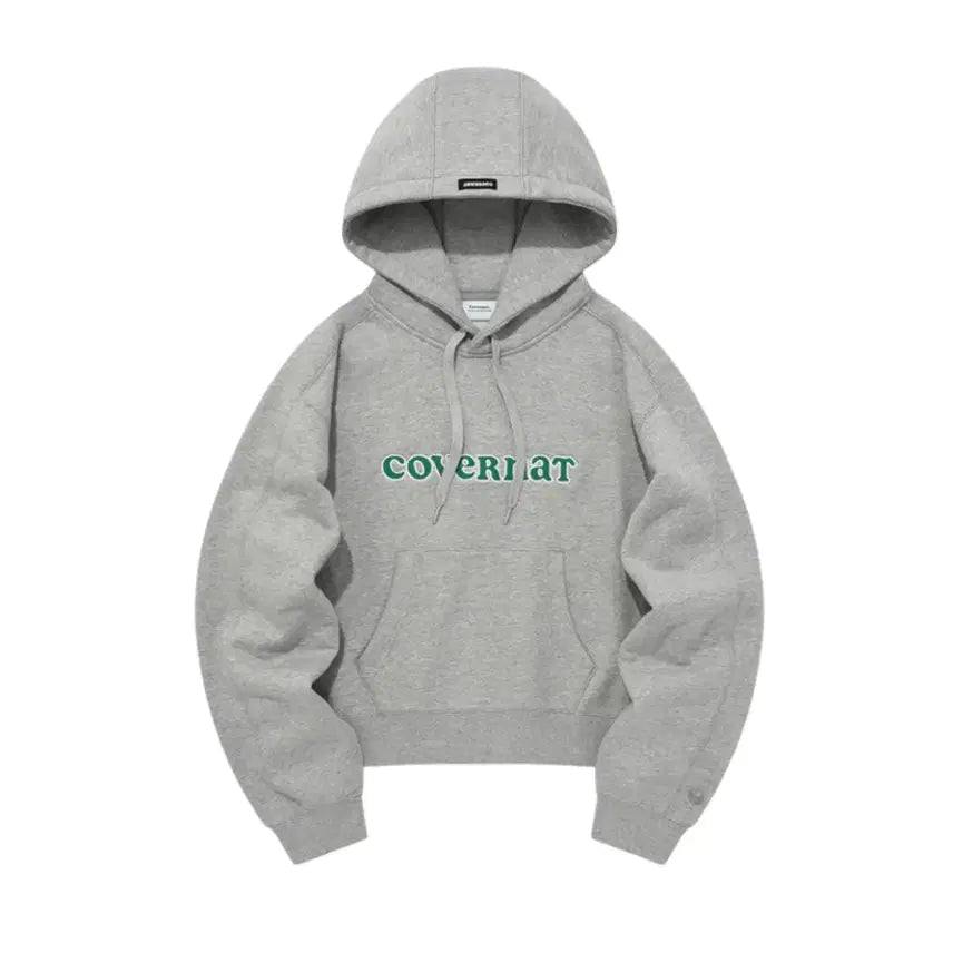 [BUNJANG] Covernat Logo Melange Hoodie S / (미사용) 커버낫 로고 멜란지 후디 S