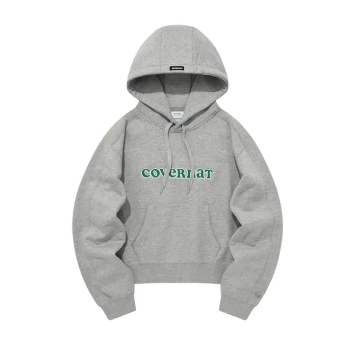 [BUNJANG] Covernat Logo Melange Hoodie S / (미사용) 커버낫 로고 멜란지 후디 S