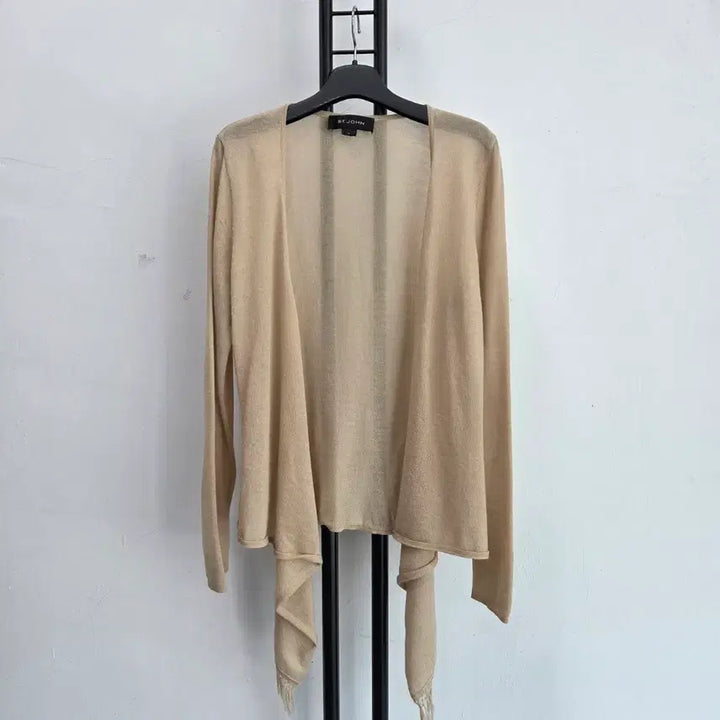[BUNJANG] ST. JOHN Beige Cashmere 100% Midi Cardigan / 정품 센존 ST.JOHN 베이지색 미디 가디건