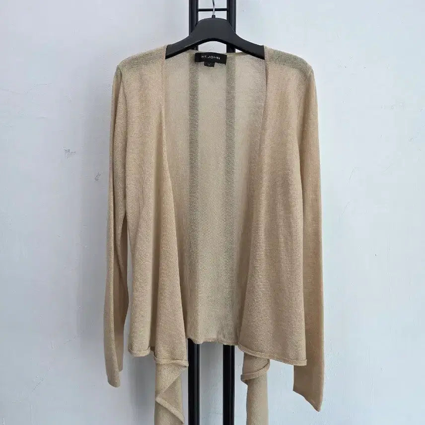 [BUNJANG] ST. JOHN Beige Cashmere 100% Midi Cardigan / 정품 센존 ST.JOHN 베이지색 미디 가디건