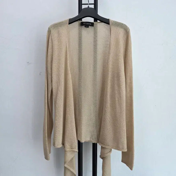 [BUNJANG] ST. JOHN Beige Cashmere 100% Midi Cardigan / 정품 센존 ST.JOHN 베이지색 미디 가디건