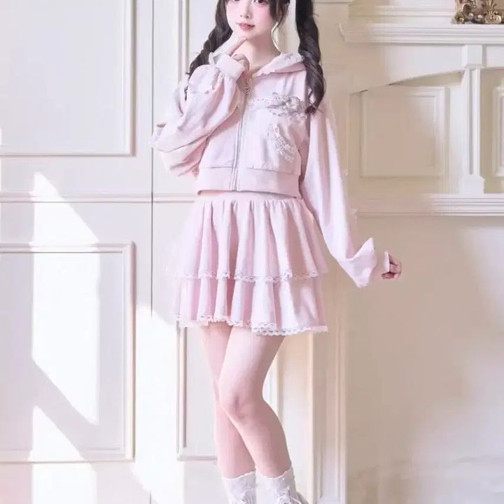 [BUNJANG] Nogenki Training Setup Pink Jirei-kei Tracksuit / 노겐키nogenki 트레이닝 셋업 핑크 양산형 지뢰계