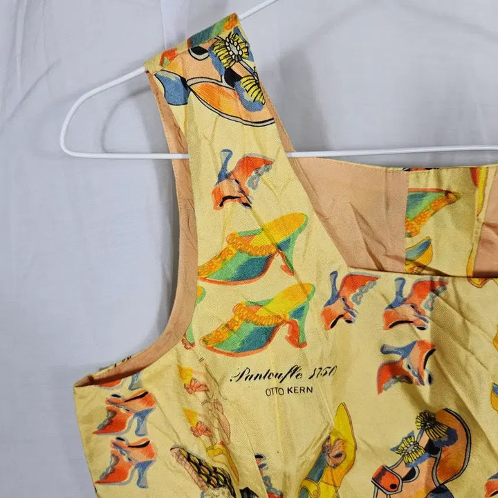 [BUNJANG] 100% Silk Square Neck Vest (M) / 실크100 스퀘어넥 조끼M