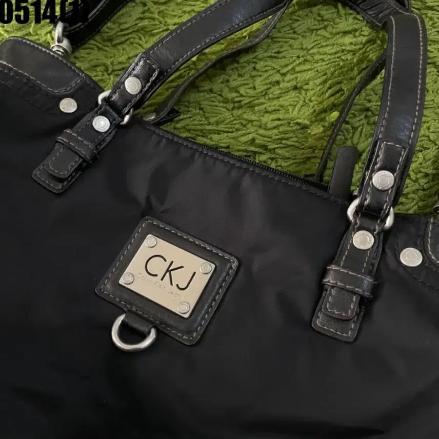 [BUNJANG] CKJ Black Tote Bag Shoulder Bag / CKJ 블랙 토트백 숄더백