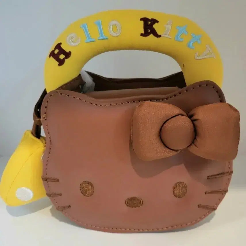 [BUNJANG] Hello Kitty Mini Chain Bag Tote Crossbody Bag Brown New / 헬로키티 미니 체인백 토트백 키티 크로스백 브라운 새상품