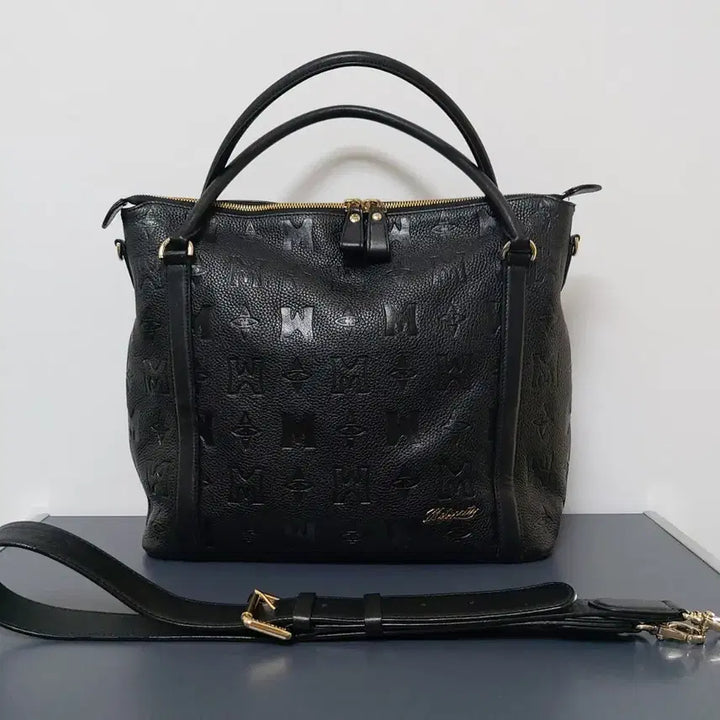[BUNJANG] METROCITY Leather Tote Bag &amp; Crossbody Bag / 메트로시티(METROCITY) 가죽 토트 겸 크로스백